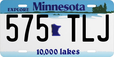 MN license plate 575TLJ