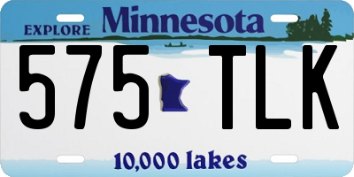 MN license plate 575TLK