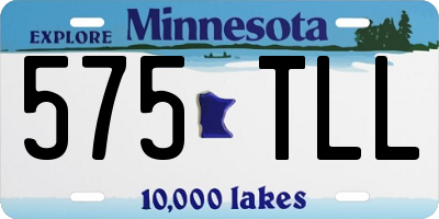 MN license plate 575TLL