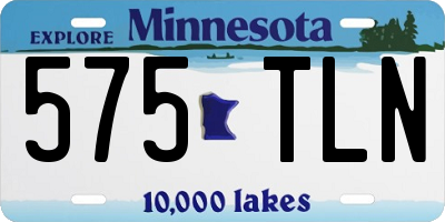 MN license plate 575TLN