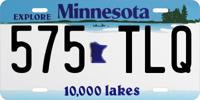 MN license plate 575TLQ
