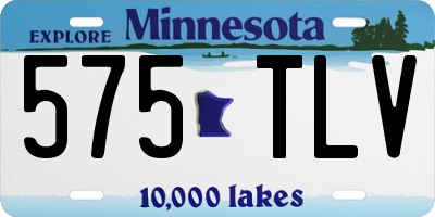 MN license plate 575TLV