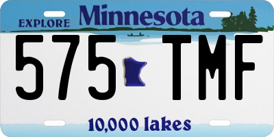 MN license plate 575TMF