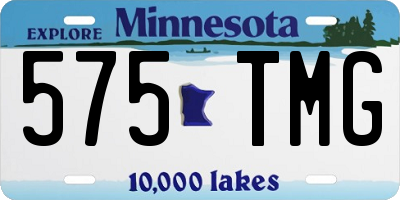 MN license plate 575TMG
