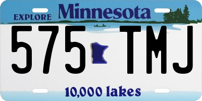 MN license plate 575TMJ