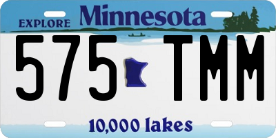 MN license plate 575TMM