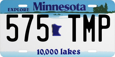 MN license plate 575TMP
