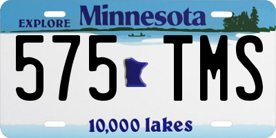 MN license plate 575TMS