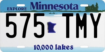 MN license plate 575TMY