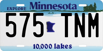 MN license plate 575TNM