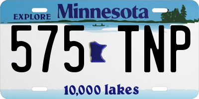 MN license plate 575TNP