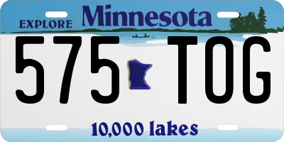 MN license plate 575TOG