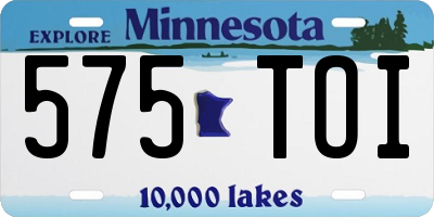 MN license plate 575TOI