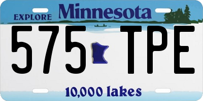 MN license plate 575TPE