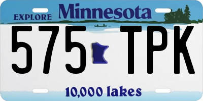 MN license plate 575TPK
