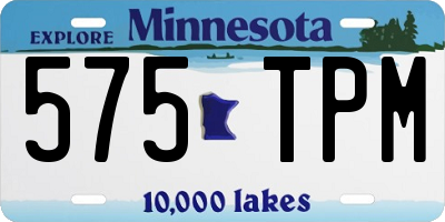 MN license plate 575TPM