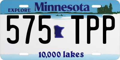 MN license plate 575TPP