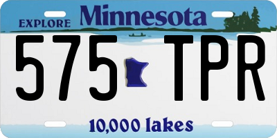 MN license plate 575TPR