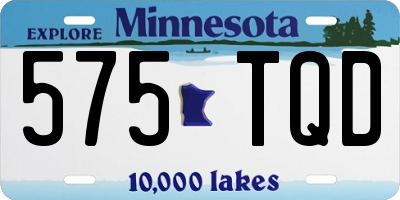 MN license plate 575TQD