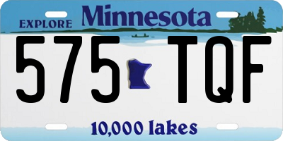 MN license plate 575TQF