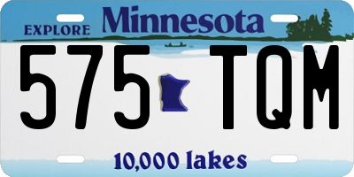 MN license plate 575TQM