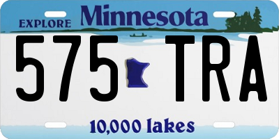 MN license plate 575TRA