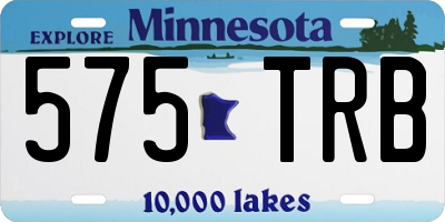 MN license plate 575TRB