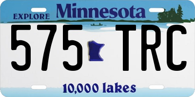 MN license plate 575TRC