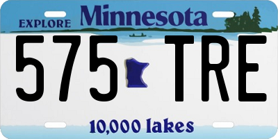 MN license plate 575TRE