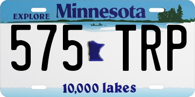 MN license plate 575TRP