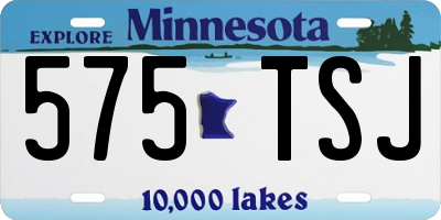 MN license plate 575TSJ