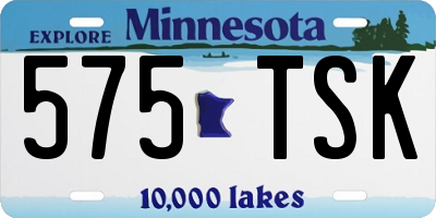 MN license plate 575TSK