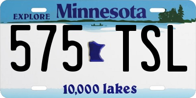 MN license plate 575TSL
