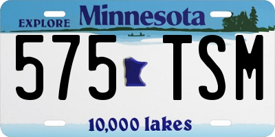 MN license plate 575TSM