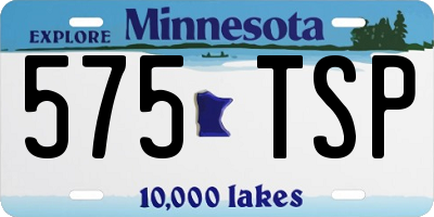 MN license plate 575TSP