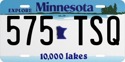 MN license plate 575TSQ