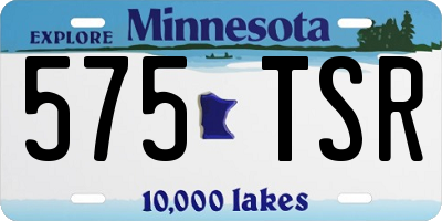 MN license plate 575TSR