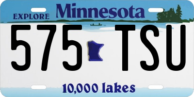 MN license plate 575TSU