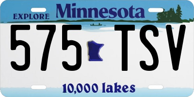 MN license plate 575TSV
