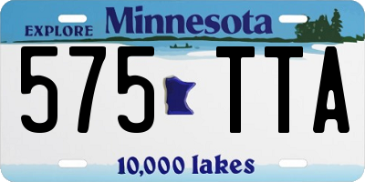 MN license plate 575TTA