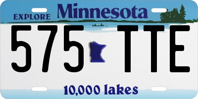 MN license plate 575TTE