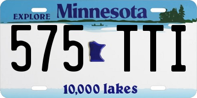 MN license plate 575TTI