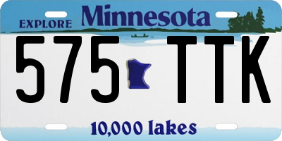 MN license plate 575TTK