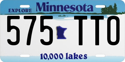 MN license plate 575TTO