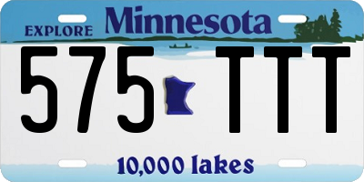 MN license plate 575TTT