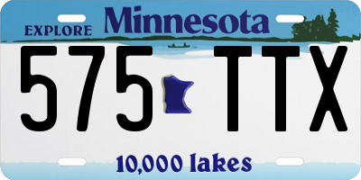 MN license plate 575TTX