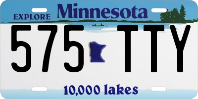 MN license plate 575TTY