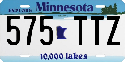 MN license plate 575TTZ