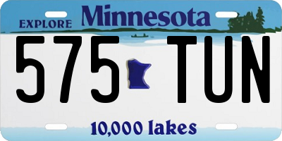 MN license plate 575TUN