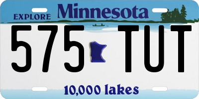 MN license plate 575TUT